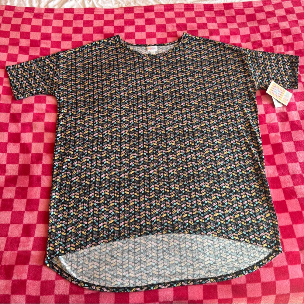 NWT LulaRoe Irma Multi Color Pattern Top